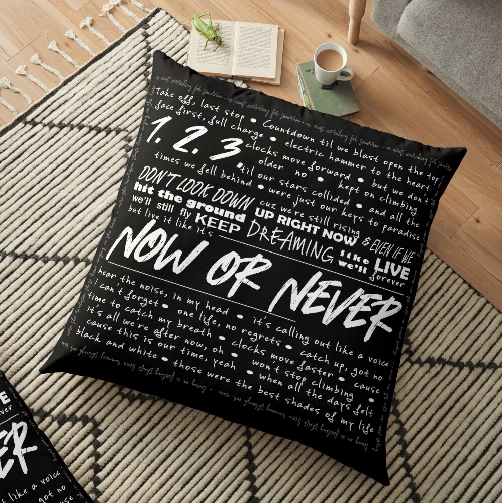 "Now or Never" Julie and the Phantoms Floor Pillow