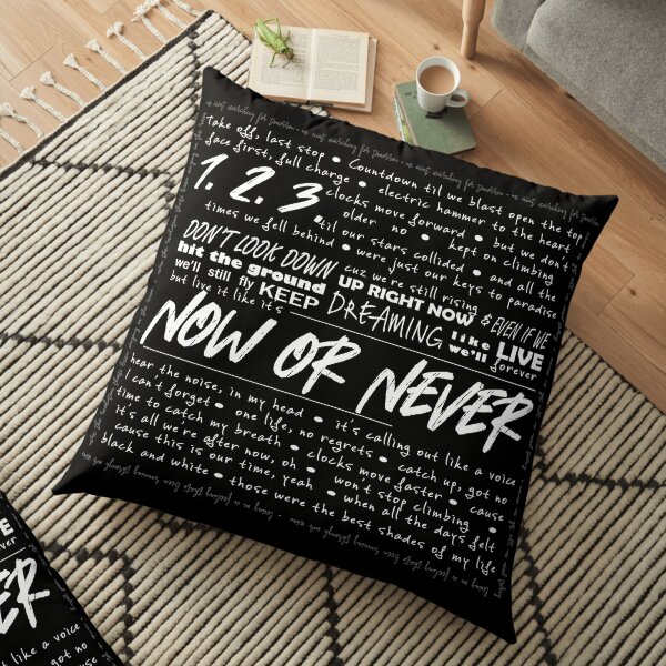 "Now or Never" Julie and the Phantoms Floor Pillow