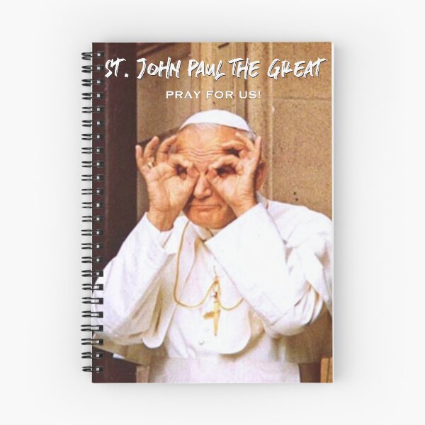 Item preview, St. John Paul the Great, Pray for Us! - 2 designed and sold by The Catholic Religion Teacher Shop.