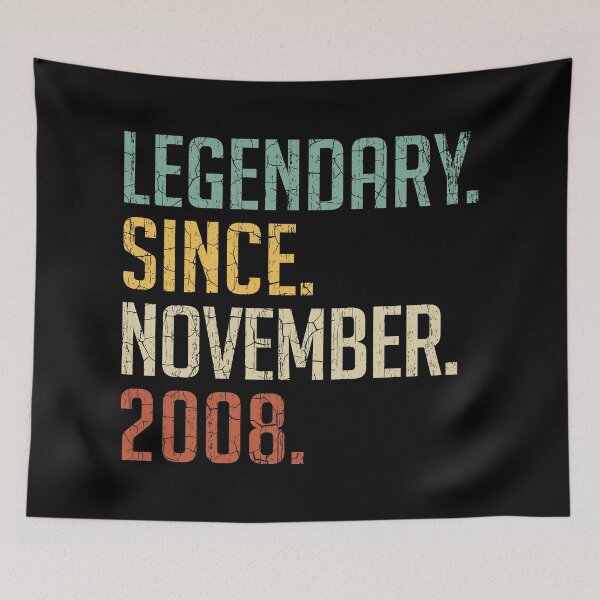 Item preview, Legendary Since November 2008 12nd Birthday Gift 12 Years Old Vintage November 2008 designed and sold by Takatv.