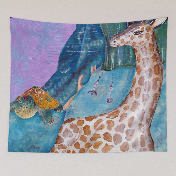 Item preview, Una jirafa y una tortuga designed and sold by frwl.