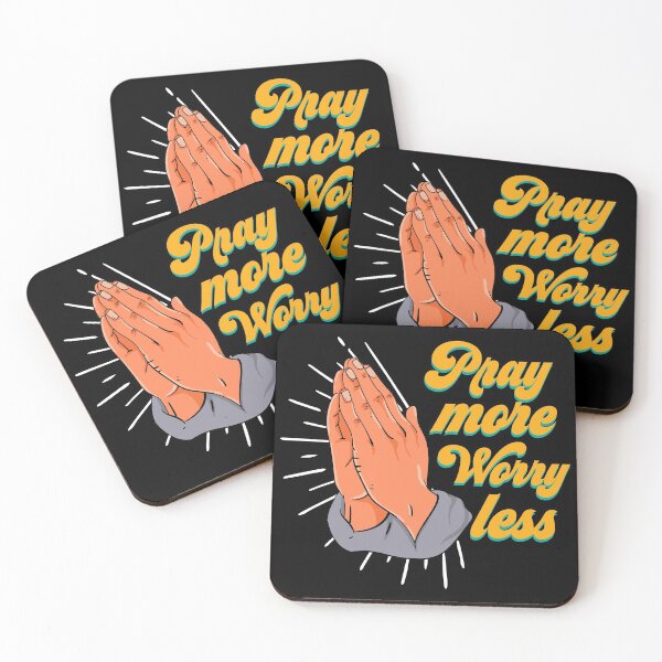 Item preview, Pray More Worry Less | Inspiring Message of Faith designed and sold by Dancing Dolphin Crafts.