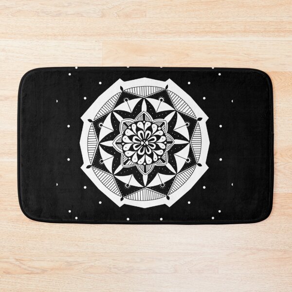 Item preview, Black and White Unity Mandala designed and sold by TheDoodleNurse.