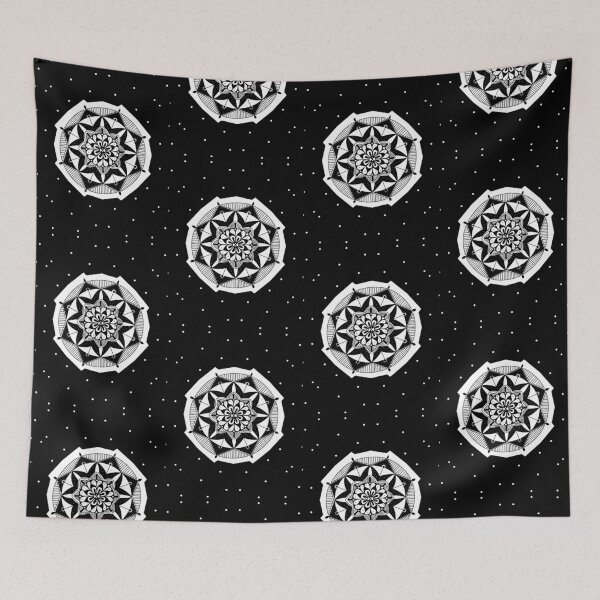 Item preview, Black and White Unity Mandala designed and sold by TheDoodleNurse.