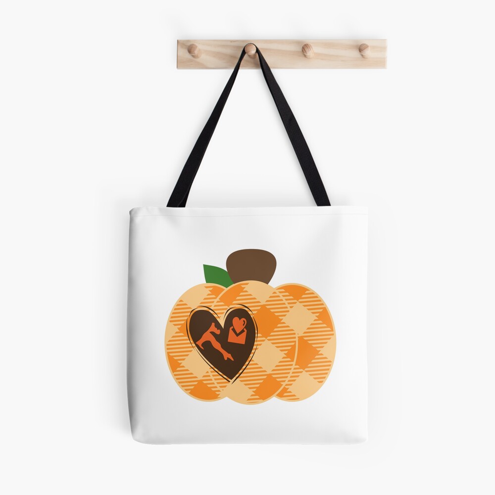 Halloween Gift Bag,Shopper Bagpumpkin pattern Preppy Canvas Bag