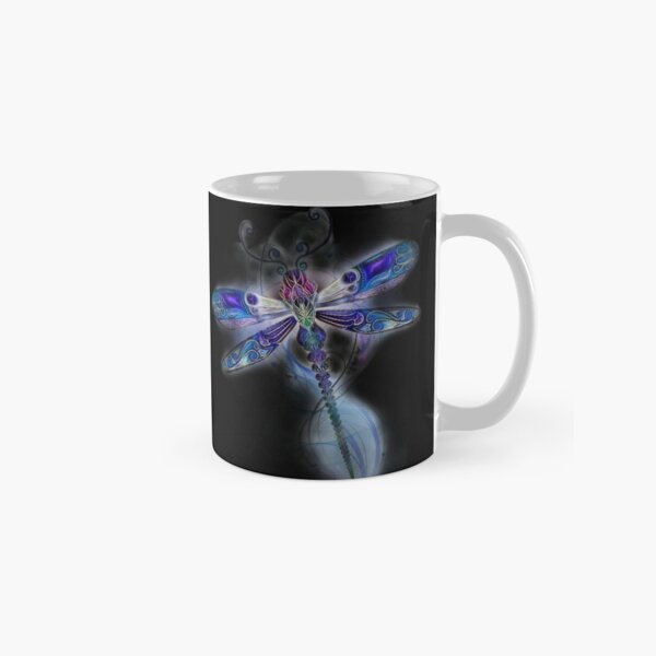 Dragonfly Floral Fantasy Classic Mug