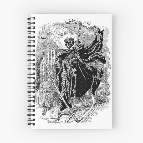Item preview, Death as a skeletal figure wielding a scythe - Sir E.L. Sambourne designed and sold by themasters.