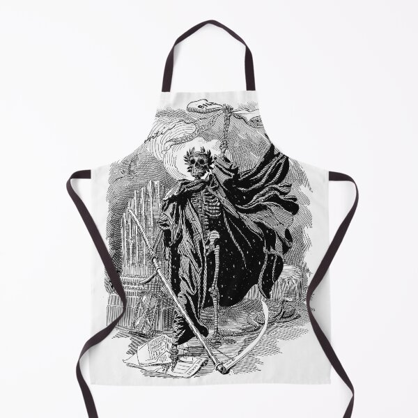 Item preview, Death as a skeletal figure wielding a scythe - Sir E.L. Sambourne designed and sold by themasters.