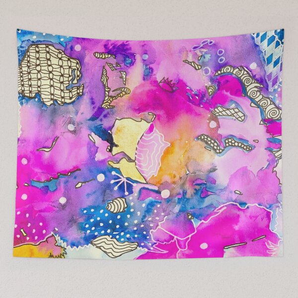 Item preview, Watercolor doodle art design designed and sold by TheDoodleNurse.