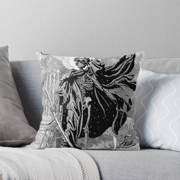 Item preview, Death as a skeletal figure wielding a scythe - Sir E.L. Sambourne designed and sold by themasters.