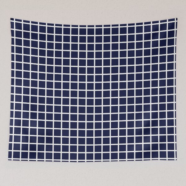Item preview, Navy Blue and White Graph Grid Pattern designed and sold by SqueakyRicardo.