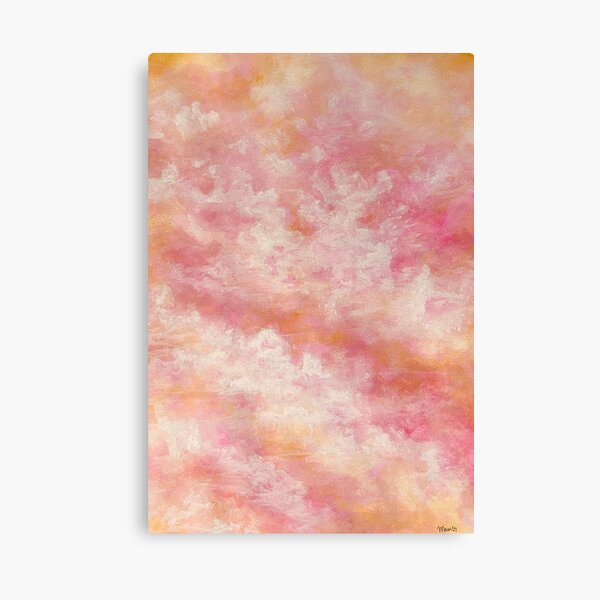 Abstract Sunset Cloud Painting Canvas Print