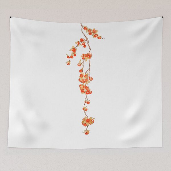 Aperçu de l'œuvre aquarelle de perles douces-amères orange peintes à la main créée et vendue par ColorandColor.
