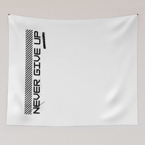 Item preview, NEVER GIVE UP BL, GYM, WORKOUT (OR) designed and sold by Tru-Intuit.