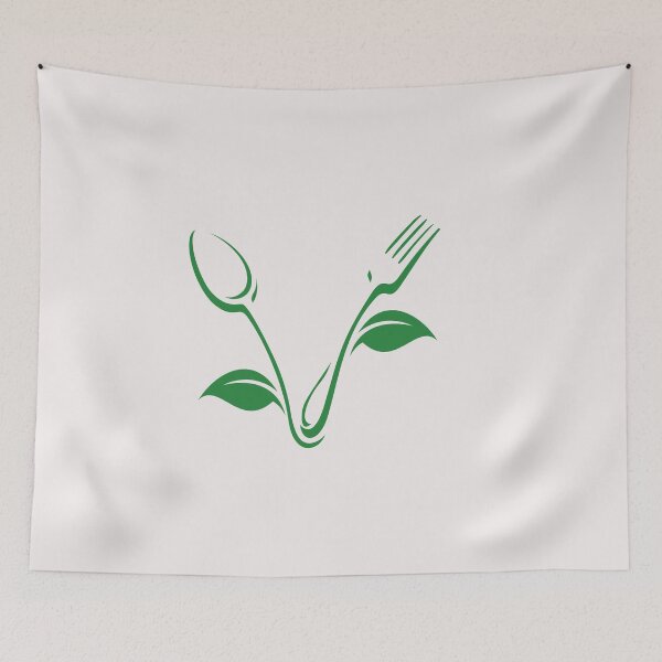 Item preview, Knife and Fork, Vegan Plant Based Emblem designed and sold by Millenial Designs.