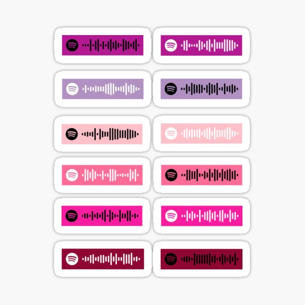 hot pink - doja cat spotify codes :) Sticker