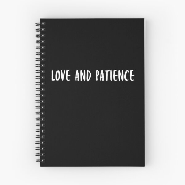 Item preview, Love and patience in white text  designed and sold by Luccianos.