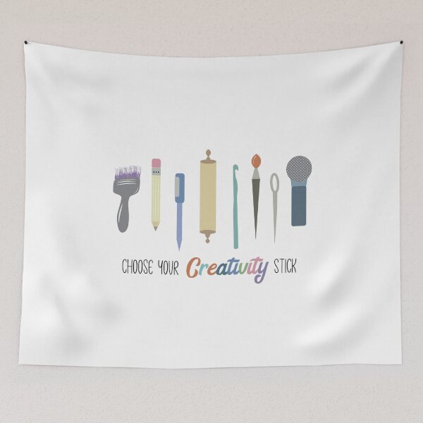 Item preview, Choose Your Creativity Stick Inspirational Wall Art designed and sold by EmilySutin.