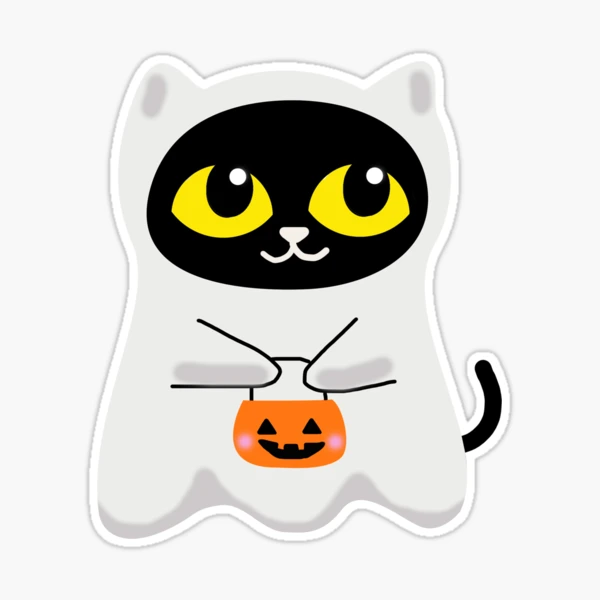 Ghost Cat Stickers