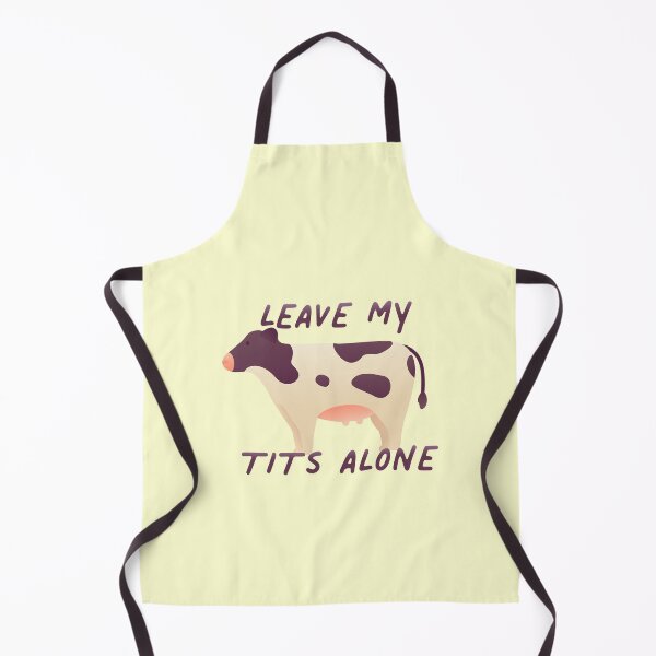 Item preview, Leave My Tits Alone Cow Joke Vegan designed and sold by thefrshmachine.