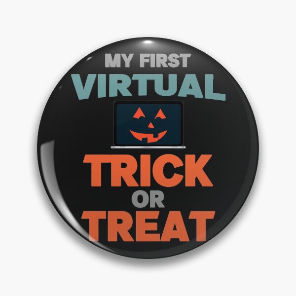 Item preview, My First Virtual Trick Or Treat - Funny Laptop With Pumpkin Eyes And Mouth Halloween Gift designed and sold by leo121687.