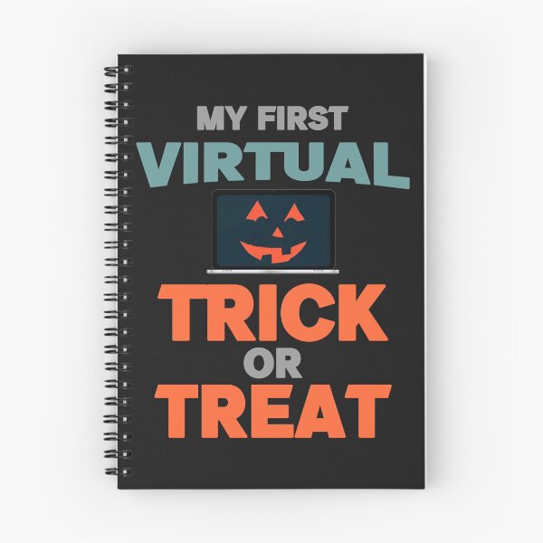 Item preview, My First Virtual Trick Or Treat - Funny Laptop With Pumpkin Eyes And Mouth Halloween Gift designed and sold by leo121687.