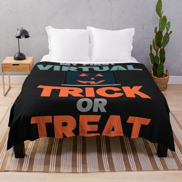 Item preview, My First Virtual Trick Or Treat - Funny Laptop With Pumpkin Eyes And Mouth Halloween Gift designed and sold by leo121687.