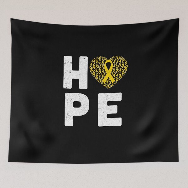Item preview, Childhood Cancer Fighter Hope Gold Ribbon Awareness Shirt & Hoodie designed and sold by CreativeGift.