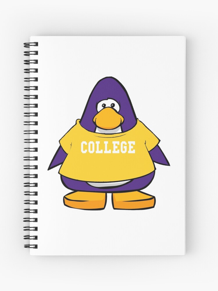 Cuaderno de espiral «Universidad de Club Penguin 