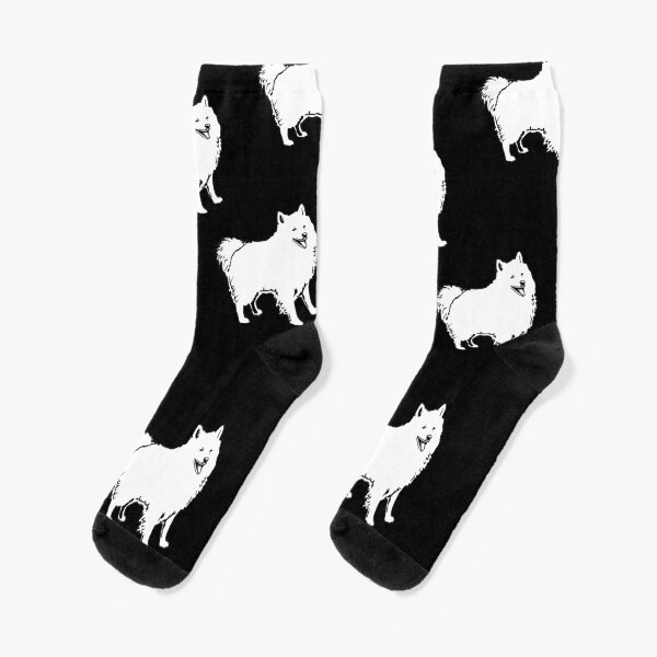 American Eskimo Dog Breed Pattern Socks