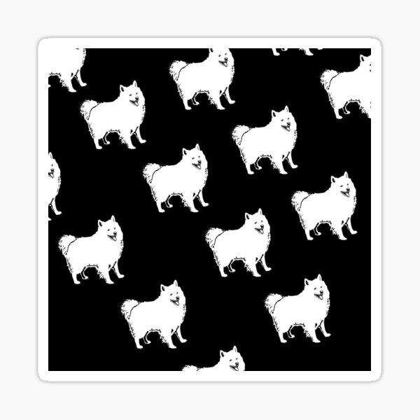 Item preview, American Eskimo Dog Breed Pattern designed and sold by The Masked Designer.