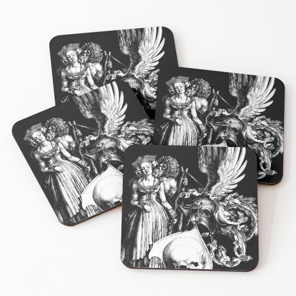 Item preview, Escudo de Armas con Calavera - Alberto Durero designed and sold by themasters.
