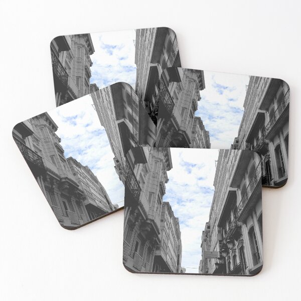 Item preview, Black and White Alley with Blue Sky designed and sold by rclwow.