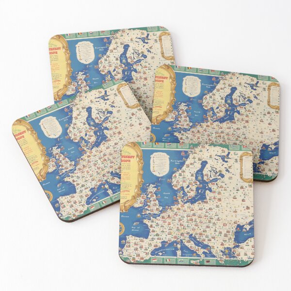 Item preview, 1945 The National Savings Picture Map of the Continent of Europe designed and sold by Gin  Neko.