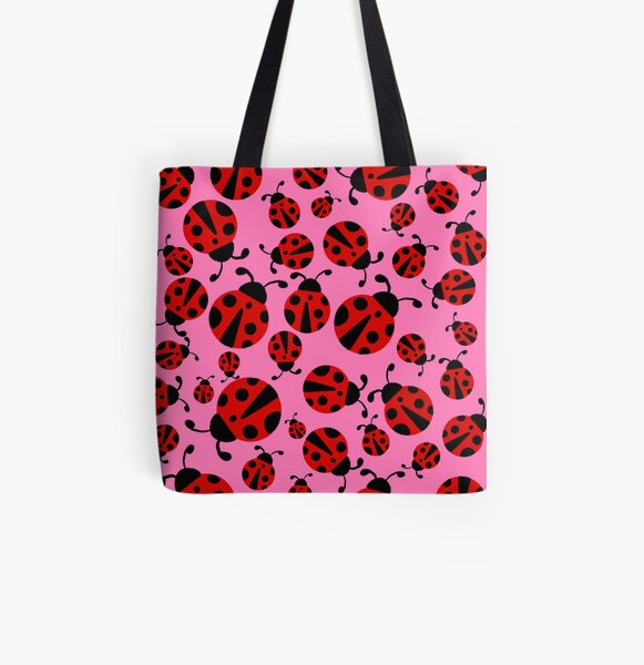 Ladybug pattern 2 All Over Print Tote Bag