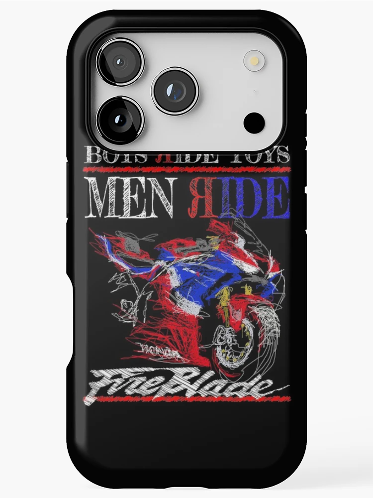 Thumbnail 1 of 4, iPhone Case, Men Ride Fireblade designed and sold by TwoLinerDesign.