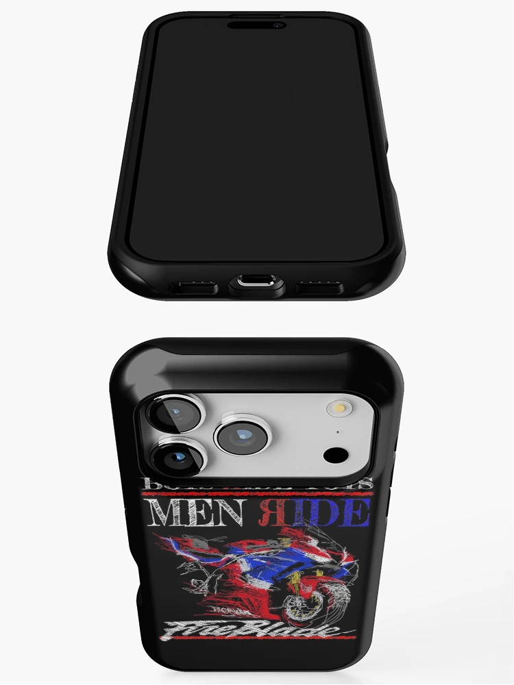 Thumbnail 3 of 4, iPhone Case, Men Ride Fireblade designed and sold by TwoLinerDesign.