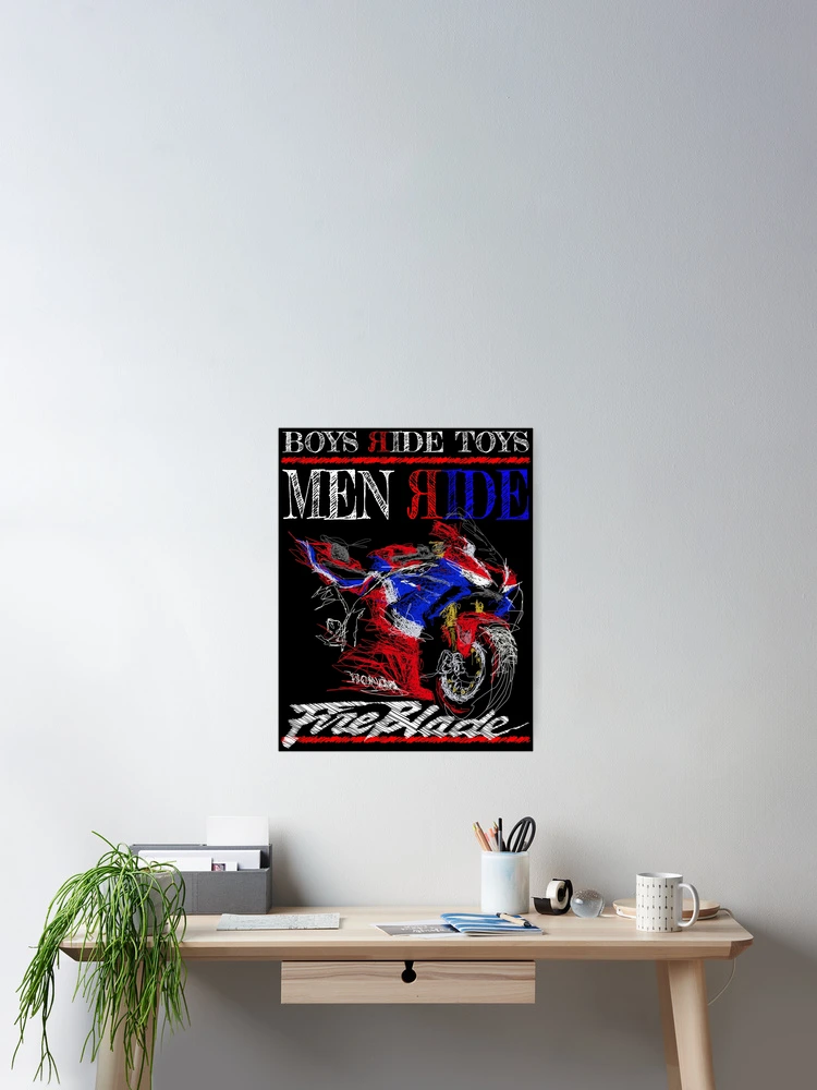 Thumbnail 2 of 3, Poster, Men Ride Fireblade designed and sold by TwoLinerDesign.