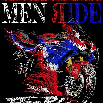 Artwork thumbnail, Men Ride Fireblade by TwoLinerDesign