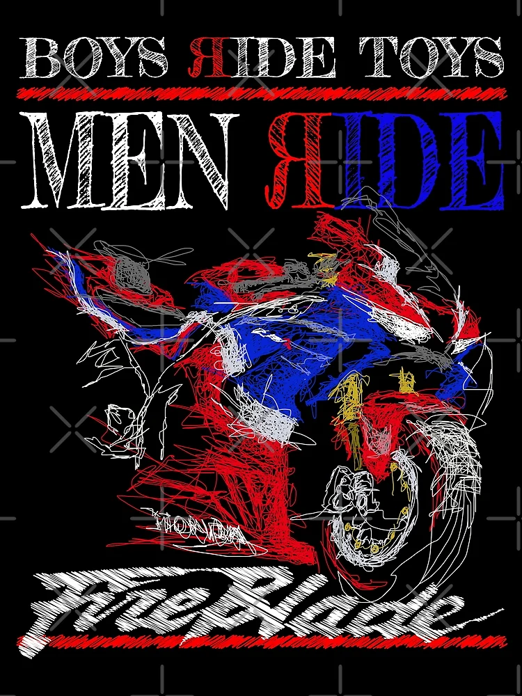 Thumbnail 3 of 3, Scarf, Men Ride Fireblade designed and sold by TwoLinerDesign.