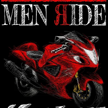 Artwork thumbnail, Men Ride Hayabusa by TwoLinerDesign