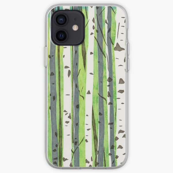 Silver Birch Trees in Summer iPhone Soft Case