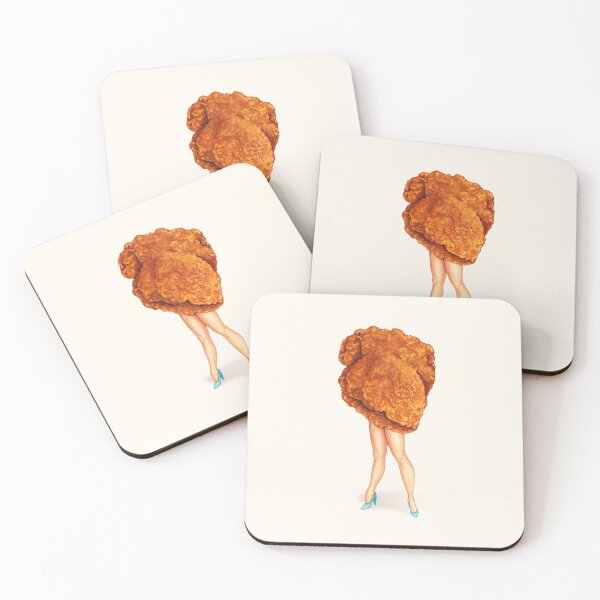 Item preview, Fried Chicken Pin-Up: Thigh designed and sold by Kelly  Gilleran.