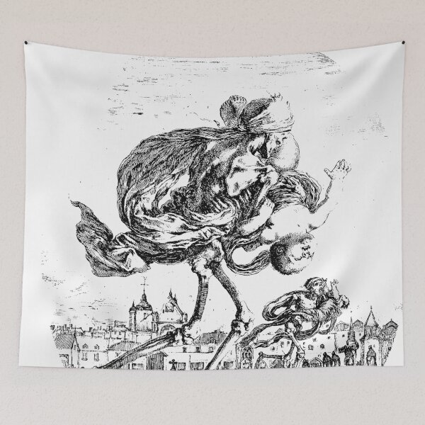 Item preview, Death Carrying an Infant, from 'The five deaths' - Stefano della Bella designed and sold by themasters.