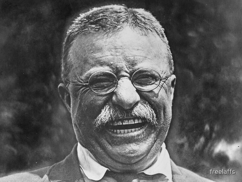 Image result for theodore roosevelt laughing