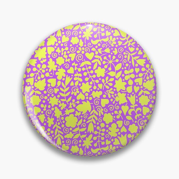 Item preview, seamless pink and yellow print with hearts flowers and leaves designed and sold by NikaAstra.