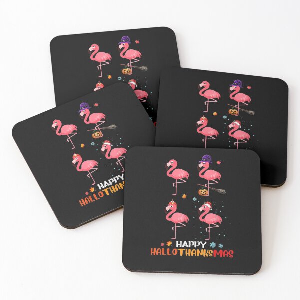 Item preview, Flamingo Halloween And Merry Christmas Happy designed and sold by Paulinevandaele.