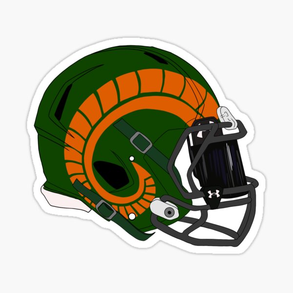 Item preview, CSU Throwback Football Helmet designed and sold by clairemessmer.
