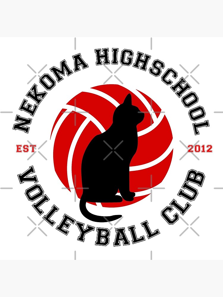 Haikyuu Nekoma Highschool Volleyball Club Logo Art Print For Sale