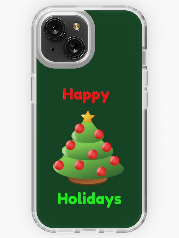 Pattern of Christmas Ornaments on Evergreen Branches iPhone 8 Case